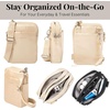 image:imageBaggallini Womens Modern Take Two Rfid CrossbodyChampagne Puff