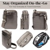 image:imageBaggallini Womens Modern Take Two Rfid CrossbodyGunmetal Puff
