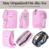 image:imageBaggallini Womens Modern Take Two Rfid CrossbodyHibiscus Pink
