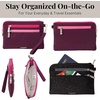 image:imageBaggallini Womens Rfid Currency Organizer WristletMulberry