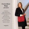 image:imageBaggallini womens Everywhere Bagg Crossbody Women 11x9 Lightweight Nylon Hobo Waterresistant Travel Bag WRfidApple