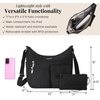 image:imageBaggallini womens Everywhere Bagg Crossbody Women 11x9 Lightweight Nylon Hobo Waterresistant Travel Bag WRfidBlack