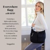 image:imageBaggallini womens Everywhere Bagg Crossbody Women 11x9 Lightweight Nylon Hobo Waterresistant Travel Bag WRfidBlack