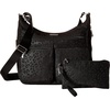 image:imageBaggallini womens Everywhere Bagg Crossbody Women 11x9 Lightweight Nylon Hobo Waterresistant Travel Bag WRfidBlack Cheetah Eemboss