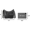 image:imageBaggallini womens Everywhere Bagg Crossbody Women 11x9 Lightweight Nylon Hobo Waterresistant Travel Bag WRfidBlack Cheetah Eemboss
