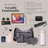 image:imageBaggallini womens Everywhere Bagg Crossbody Women 11x9 Lightweight Nylon Hobo Waterresistant Travel Bag WRfidBlack Hydrangea