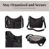 image:imageBaggallini womens Everywhere Bagg Crossbody Women 11x9 Lightweight Nylon Hobo Waterresistant Travel Bag WRfidBlack Quilt