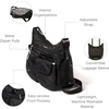 image:imageBaggallini womens Everywhere Bagg Crossbody Women 11x9 Lightweight Nylon Hobo Waterresistant Travel Bag WRfidBlack Quilt