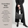 image:imageBaggallini womens Everywhere Bagg Crossbody Women 11x9 Lightweight Nylon Hobo Waterresistant Travel Bag WRfidCharcoal