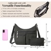 image:imageBaggallini womens Everywhere Bagg Crossbody Women 11x9 Lightweight Nylon Hobo Waterresistant Travel Bag WRfidCharcoal
