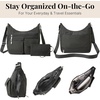 image:imageBaggallini womens Everywhere Bagg Crossbody Women 11x9 Lightweight Nylon Hobo Waterresistant Travel Bag WRfidCharcoal