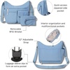 image:imageBaggallini womens Everywhere Bagg Crossbody Women 11x9 Lightweight Nylon Hobo Waterresistant Travel Bag WRfidCornflower
