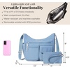 image:imageBaggallini womens Everywhere Bagg Crossbody Women 11x9 Lightweight Nylon Hobo Waterresistant Travel Bag WRfidCornflower