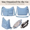 image:imageBaggallini womens Everywhere Bagg Crossbody Women 11x9 Lightweight Nylon Hobo Waterresistant Travel Bag WRfidCornflower