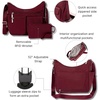 image:imageBaggallini womens Everywhere Bagg Crossbody Women 11x9 Lightweight Nylon Hobo Waterresistant Travel Bag WRfidDark Cherry