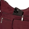image:imageBaggallini womens Everywhere Bagg Crossbody Women 11x9 Lightweight Nylon Hobo Waterresistant Travel Bag WRfidDark Cherry