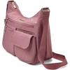 image:imageBaggallini womens Everywhere Bagg Crossbody Women 11x9 Lightweight Nylon Hobo Waterresistant Travel Bag WRfidDusty Mauve
