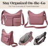 image:imageBaggallini womens Everywhere Bagg Crossbody Women 11x9 Lightweight Nylon Hobo Waterresistant Travel Bag WRfidDusty Mauve
