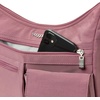 image:imageBaggallini womens Everywhere Bagg Crossbody Women 11x9 Lightweight Nylon Hobo Waterresistant Travel Bag WRfidDusty Mauve