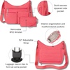 image:imageBaggallini womens Everywhere Bagg Crossbody Women 11x9 Lightweight Nylon Hobo Waterresistant Travel Bag WRfidFlamingo