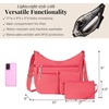 image:imageBaggallini womens Everywhere Bagg Crossbody Women 11x9 Lightweight Nylon Hobo Waterresistant Travel Bag WRfidFlamingo