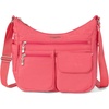 image:imageBaggallini womens Everywhere Bagg Crossbody Women 11x9 Lightweight Nylon Hobo Waterresistant Travel Bag WRfidFlamingo