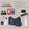 image:imageBaggallini womens Everywhere Bagg Crossbody Women 11x9 Lightweight Nylon Hobo Waterresistant Travel Bag WRfidFrench Navy Quilt