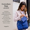 image:imageBaggallini womens Everywhere Bagg Crossbody Women 11x9 Lightweight Nylon Hobo Waterresistant Travel Bag WRfidFrench Navy Quilt