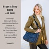image:imageBaggallini womens Everywhere Bagg Crossbody Women 11x9 Lightweight Nylon Hobo Waterresistant Travel Bag WRfidMidnight Blossom