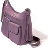 image:imageBaggallini womens Everywhere Bagg Crossbody Women 11x9 Lightweight Nylon Hobo Waterresistant Travel Bag WRfidMisty Purple