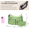 image:imageBaggallini womens Everywhere Bagg Crossbody Women 11x9 Lightweight Nylon Hobo Waterresistant Travel Bag WRfidMoss