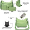 image:imageBaggallini womens Everywhere Bagg Crossbody Women 11x9 Lightweight Nylon Hobo Waterresistant Travel Bag WRfidMoss