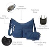 image:imageBaggallini womens Everywhere Bagg Crossbody Women 11x9 Lightweight Nylon Hobo Waterresistant Travel Bag WRfidPacific