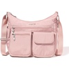 image:imageBaggallini womens Everywhere Bagg Crossbody Women 11x9 Lightweight Nylon Hobo Waterresistant Travel Bag WRfidWoodrose