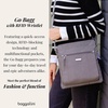 image:imageBaggallini womens Go Bagg With Rfid Phone WristletBlack Cheetah Emboss
