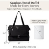 image:imageModern Weekender  Lightweight 18x157x94 Duffel Carryon Travel Bag for WomenBlack