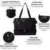 image:imageModern Weekender  Lightweight 18x157x94 Duffel Carryon Travel Bag for WomenBlack