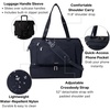 image:imageModern Weekender  Lightweight 18x157x94 Duffel Carryon Travel Bag for WomenFrench Navy