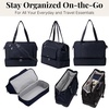 image:imageModern Weekender  Lightweight 18x157x94 Duffel Carryon Travel Bag for WomenFrench Navy