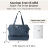 image:imageModern Weekender  Lightweight 18x157x94 Duffel Carryon Travel Bag for WomenMist