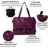 image:imageModern Weekender  Lightweight 18x157x94 Duffel Carryon Travel Bag for WomenMulberry