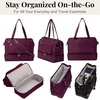 image:imageModern Weekender  Lightweight 18x157x94 Duffel Carryon Travel Bag for WomenMulberry