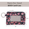 image:imageRFID Card Case  Lightweight 5x35 Wallet with KeyringAutumn Peony