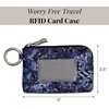image:imageRFID Card Case  Lightweight 5x35 Wallet with KeyringIndigo Petal
