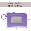 image:imageRFID Card Case  Lightweight 5x35 Wallet with KeyringLavender Surf