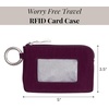 image:imageRFID Card Case  Lightweight 5x35 Wallet with KeyringMulberry