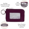 image:imageRFID Card Case  Lightweight 5x35 Wallet with KeyringMulberry