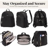 image:imageSecurtex AntiTheft Getaway Backpack  94x13x5 Travel Safe Bag wLocking Zippers SlashResistant RFIDBlack
