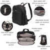 image:imageSecurtex AntiTheft Getaway Backpack  94x13x5 Travel Safe Bag wLocking Zippers SlashResistant RFIDBlack