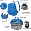 image:imageSecurtex AntiTheft Getaway Backpack  94x13x5 Travel Safe Bag wLocking Zippers SlashResistant RFIDLapis
